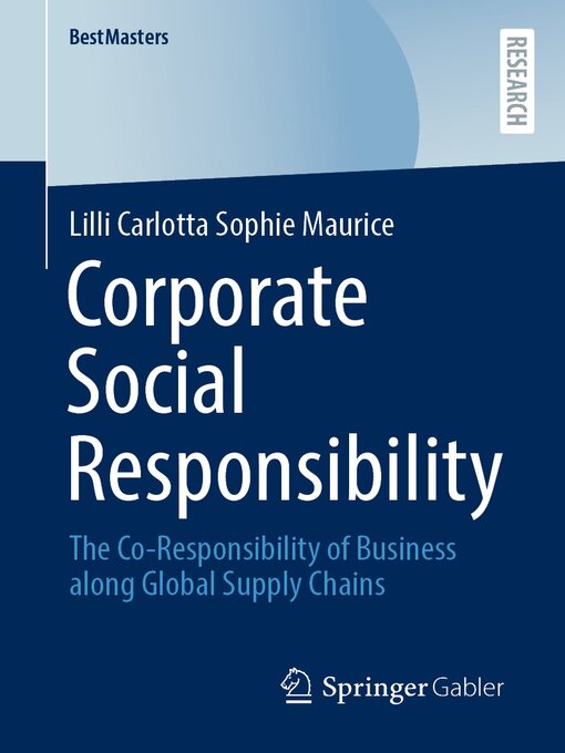 Title details for Corporate Social Responsibility by Lilli Carlotta Sophie Maurice - Available